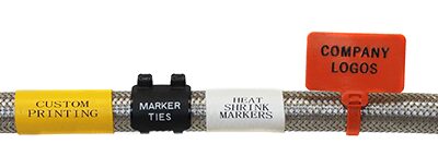 Custom printed heat shrink examples